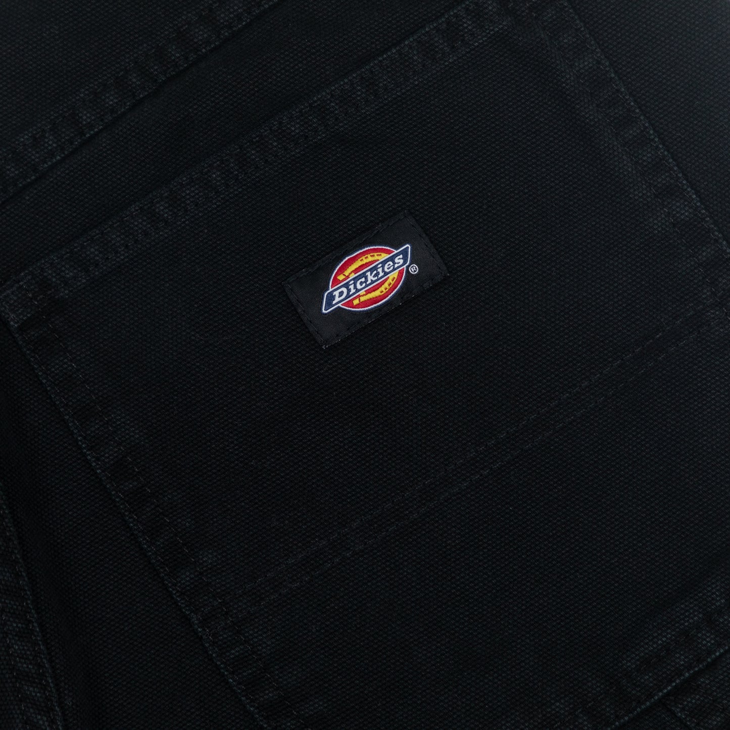 DICKIES Duck Canvas Carpenter Pants in WASHED BLACK