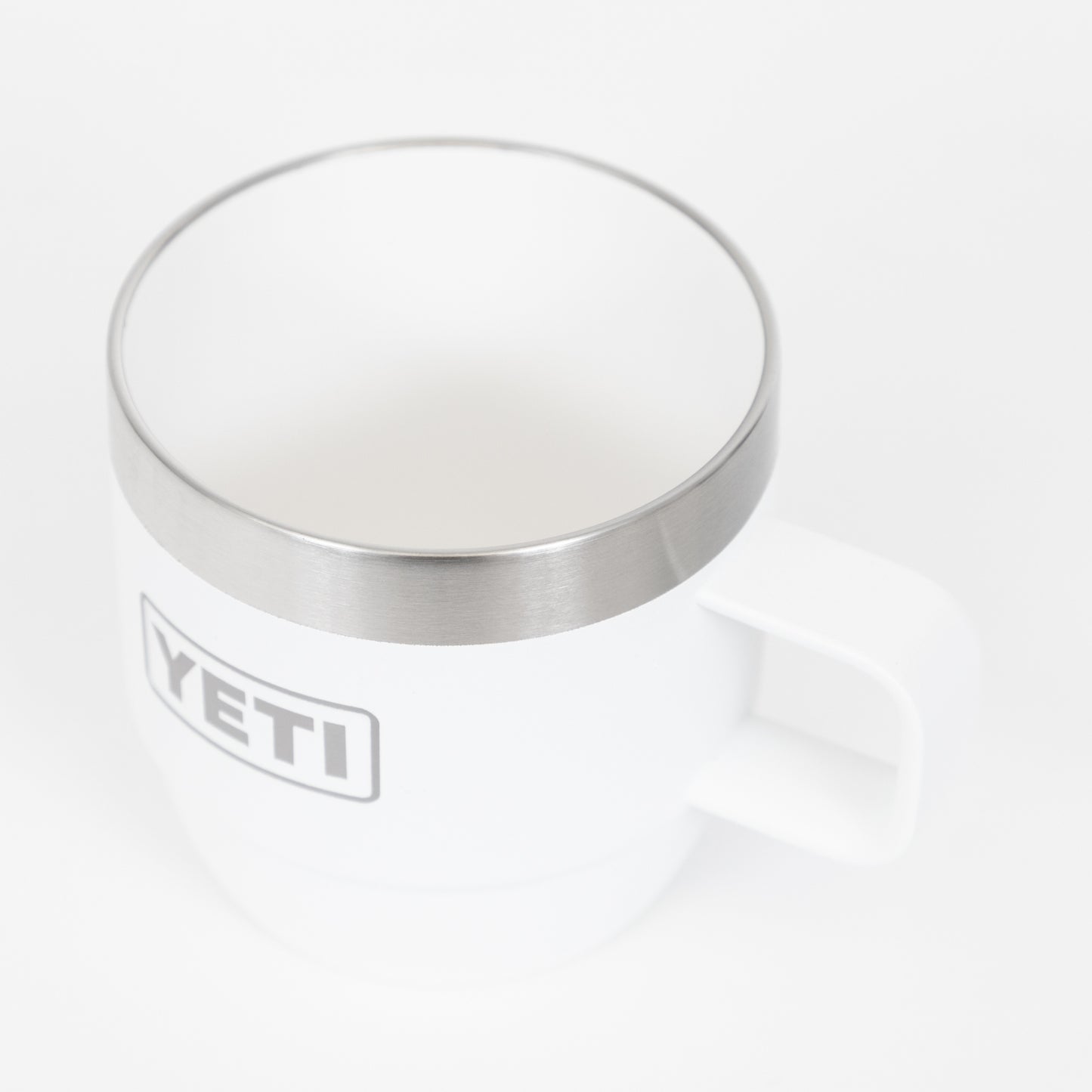 White YETI 6 oz mug with ceramic inside