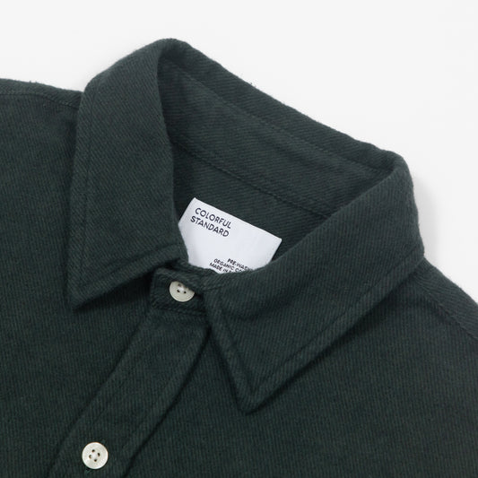 COLORFUL STANDARD Flannel Shirt in GREEN