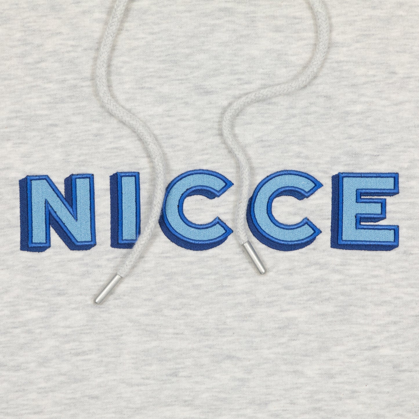 NICCE Form Logo Hoodie in GREY MARL