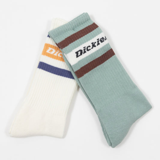 DICKIES Genola 2 Pack Socks in ICEBERG GREEN