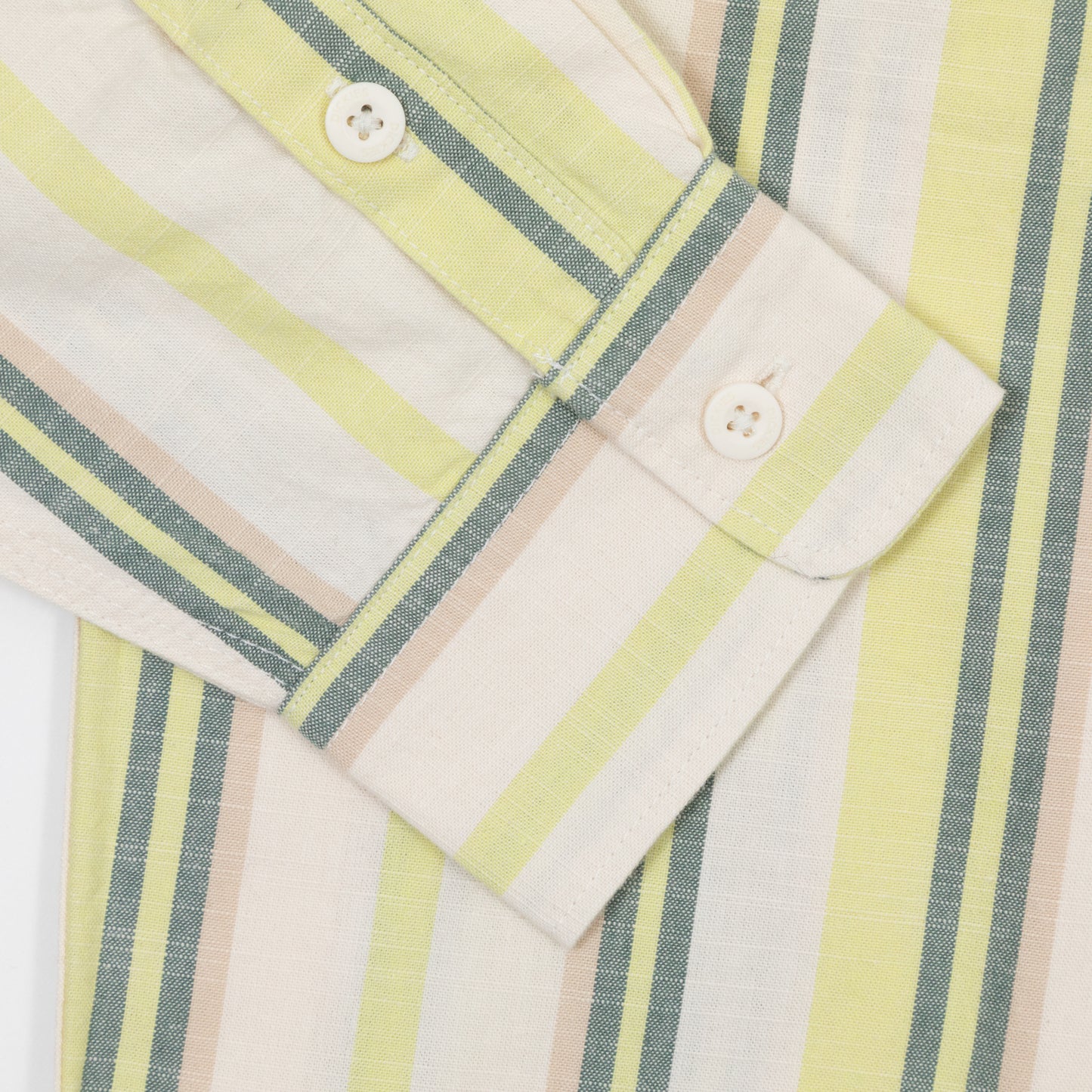 DICKIES Glade Spring Striped Shirt in GREEN & WHITE