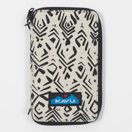 KAVU Go Time Essential Cross Body Bag in BLACK & WHITE