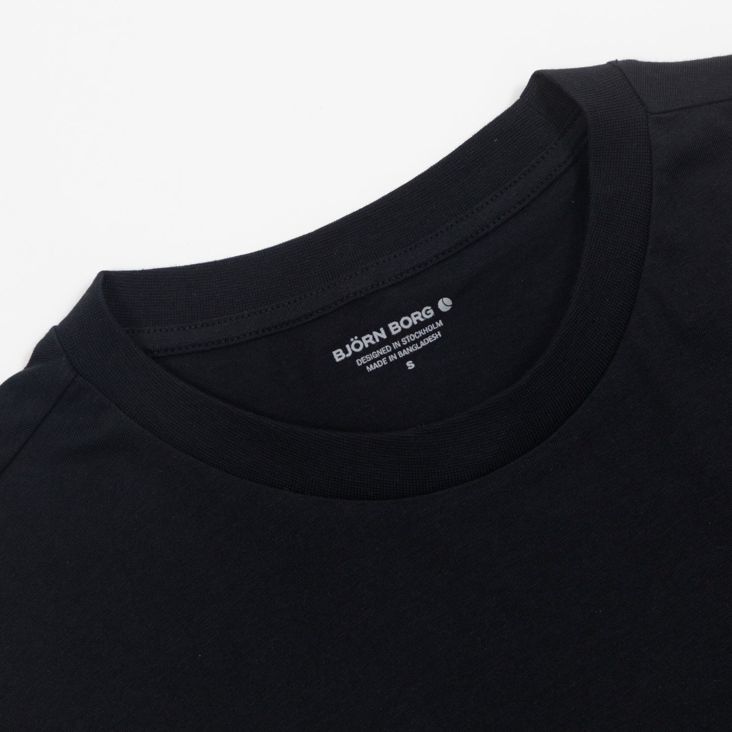 BJORN BORG Gym T-Shirt in BLACK & WHITE