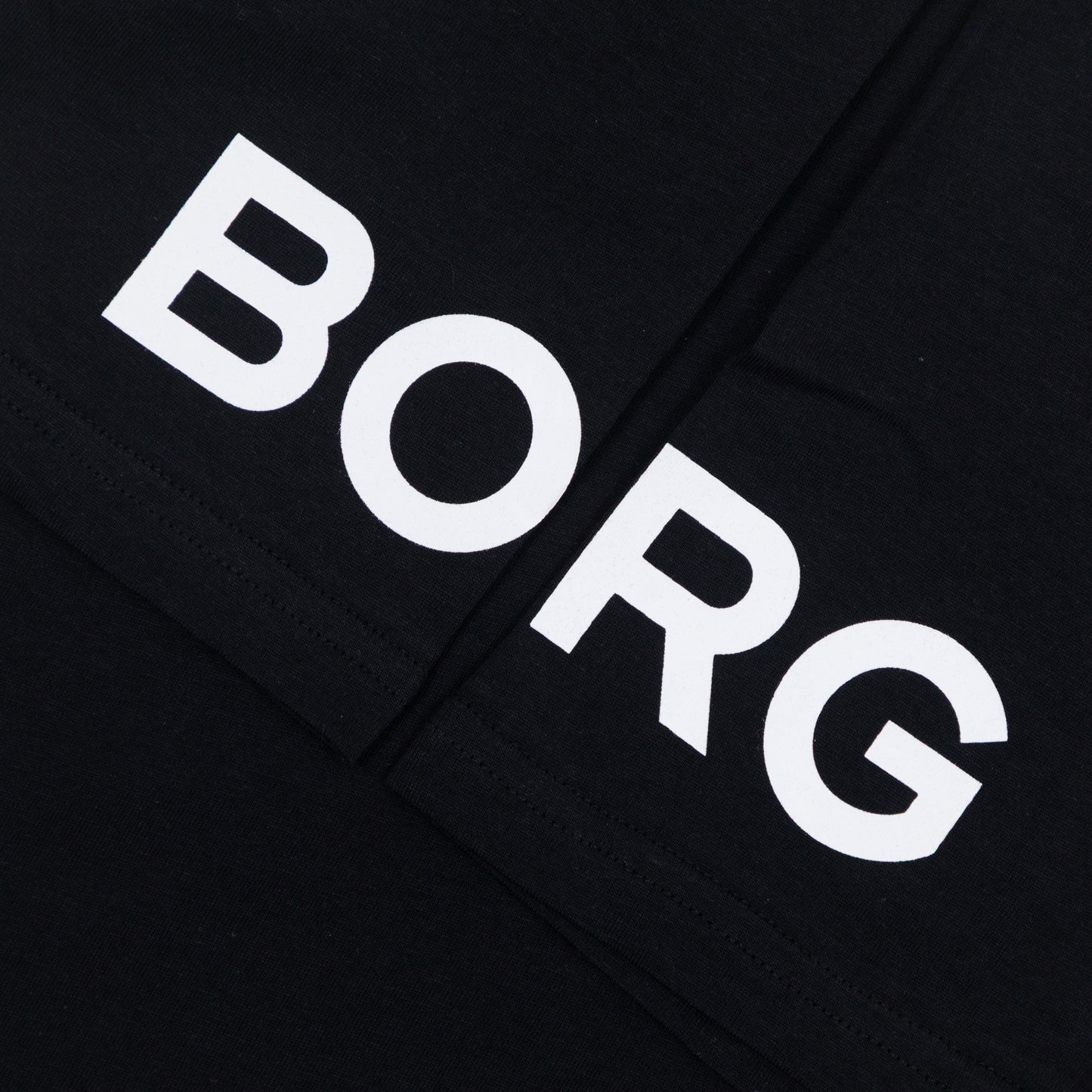BJORN BORG Gym T-Shirt in BLACK & WHITE