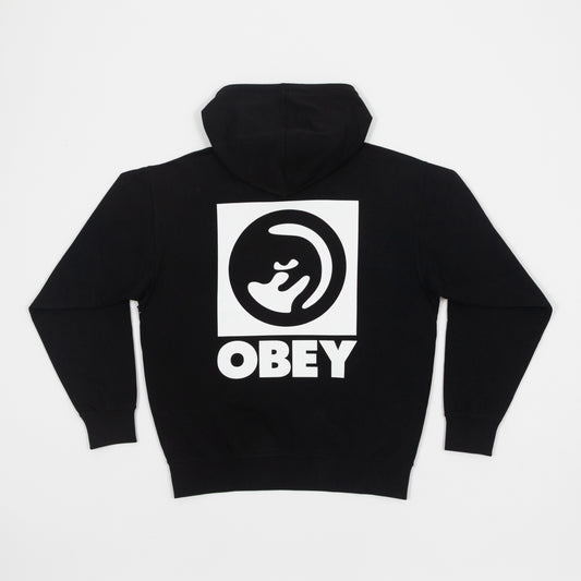 OBEY Heavyweight Terry Hoodie in BLACK