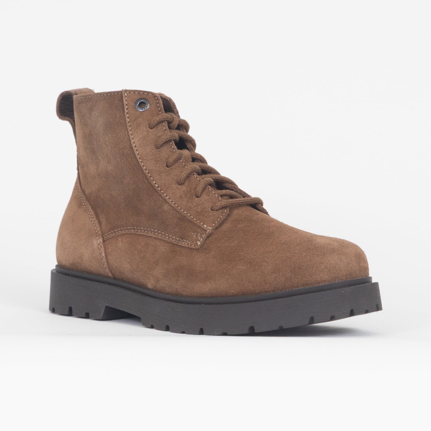 Womens BIRKENSTOCK Highwood Lace Up Mid Boots in DARK TEA