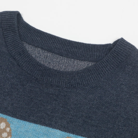 Womens KAVU Hilrose Knit Sweatshirt in MUSHROOM PATCH