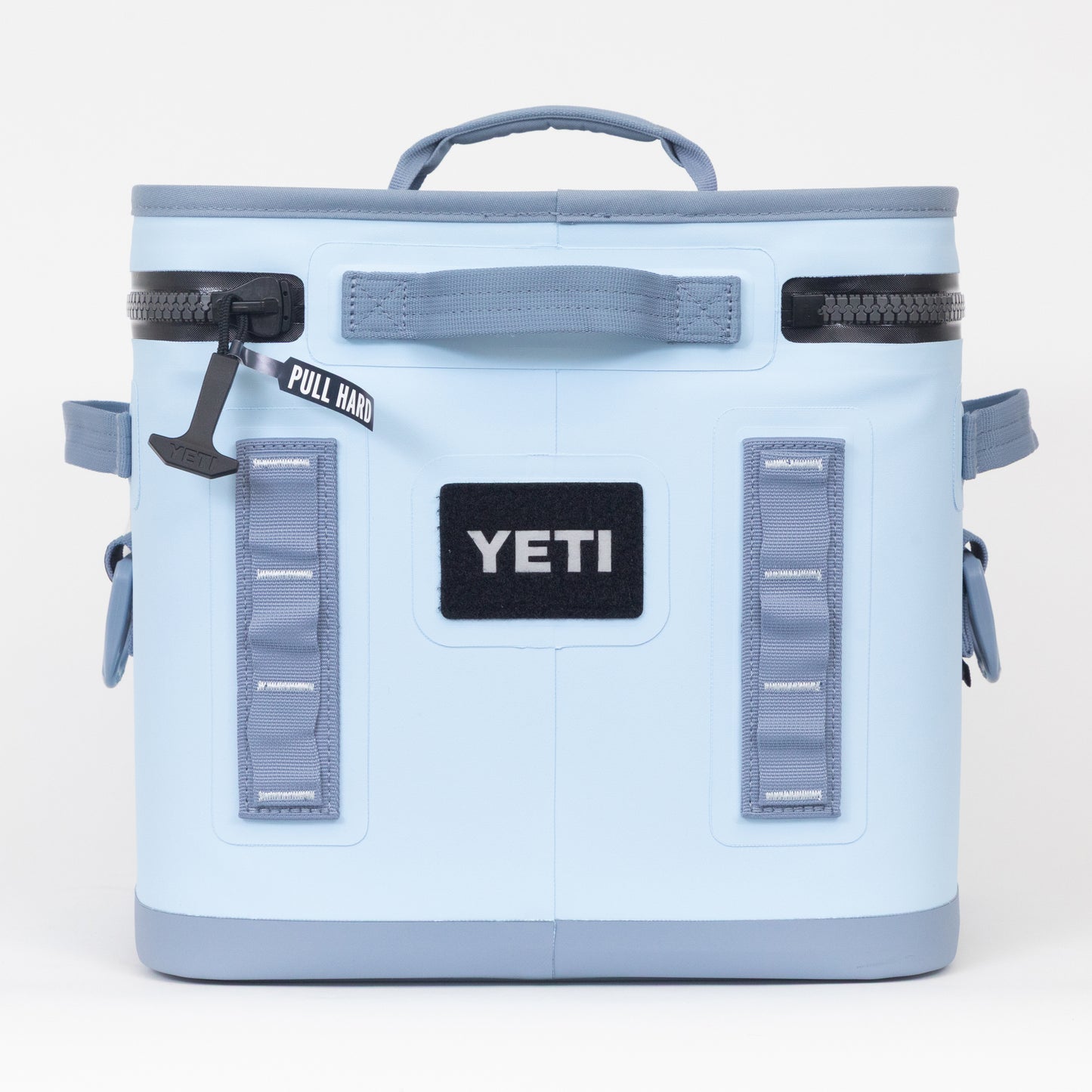 yeti hopper slip 12 soft cool box sky blue zip closure