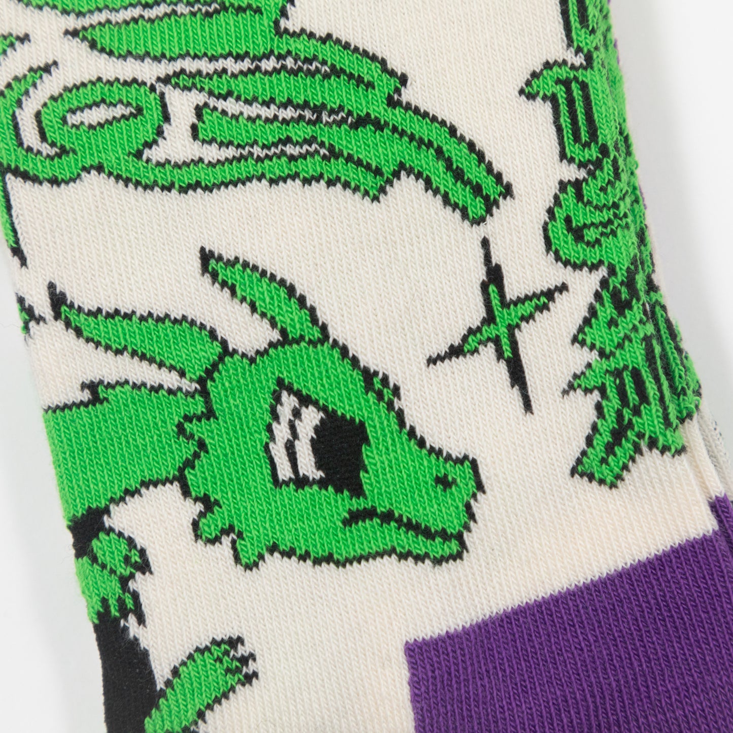 HAPPY SOCKS Hyper Dragon Socks in WHITE & GREEN