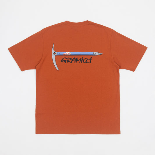 GRAMICCI Ice Axe T-Shirt in BURNT ORANGE