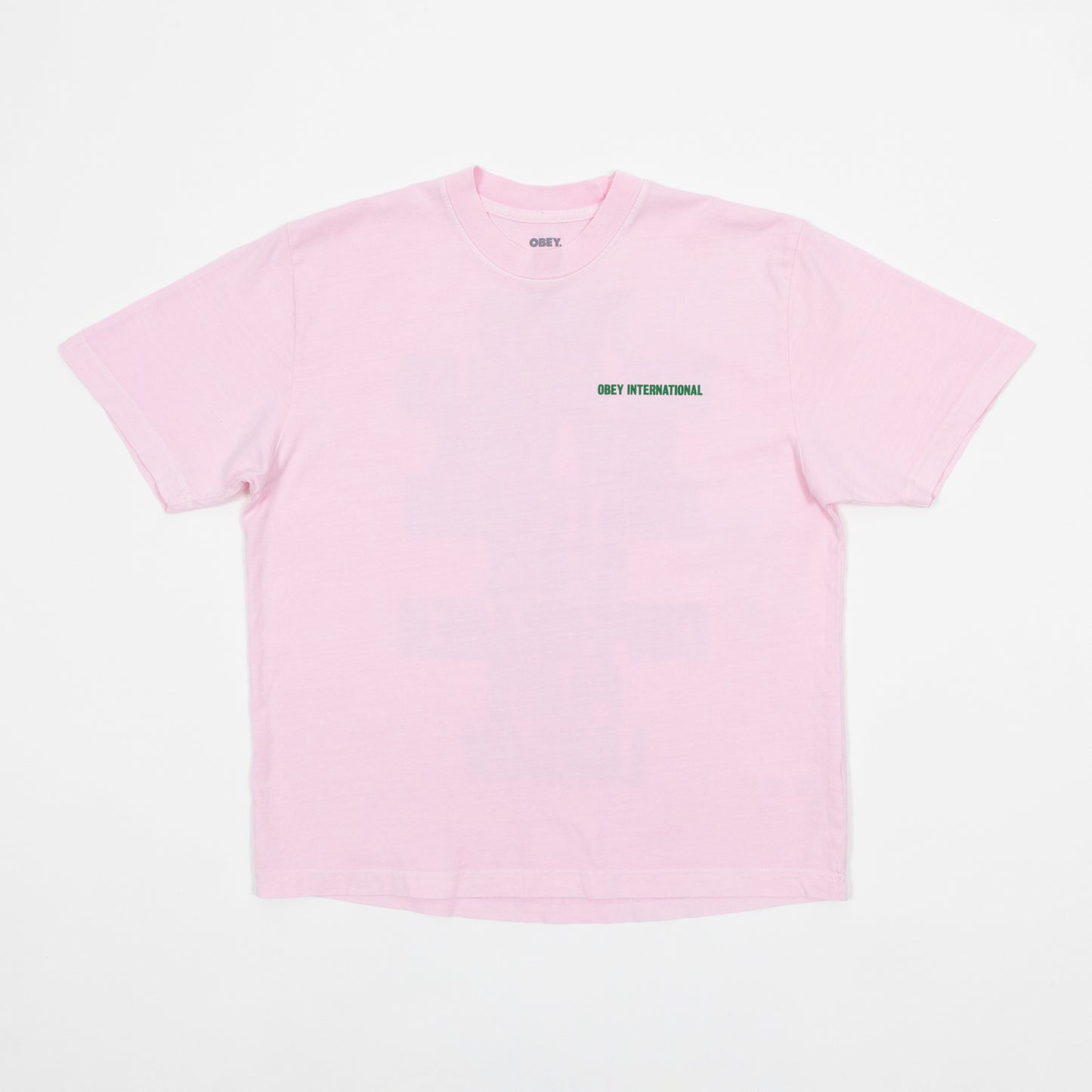 Womens OBEY International Cities T-Shirt in PINK