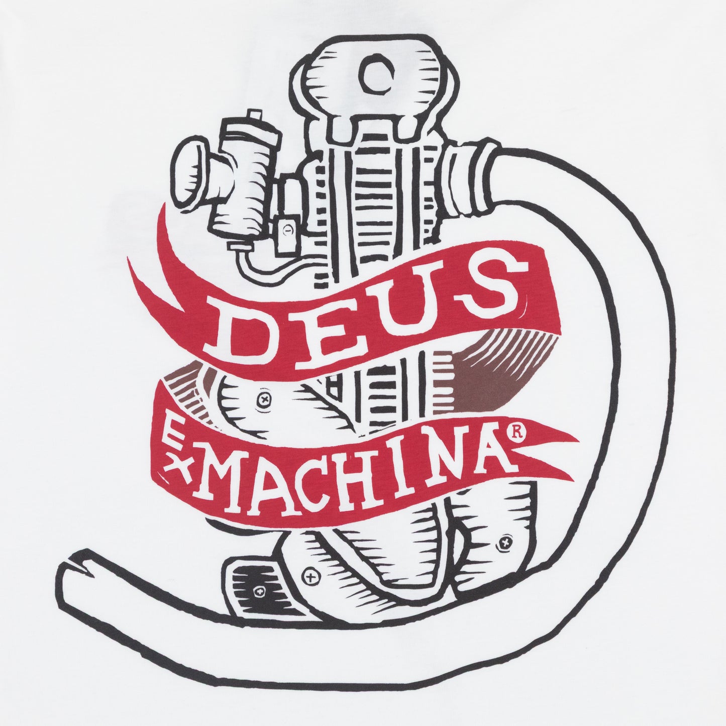 DEUS EX MACHINA Jailer Sappy Graphic T-Shirt in WHITE