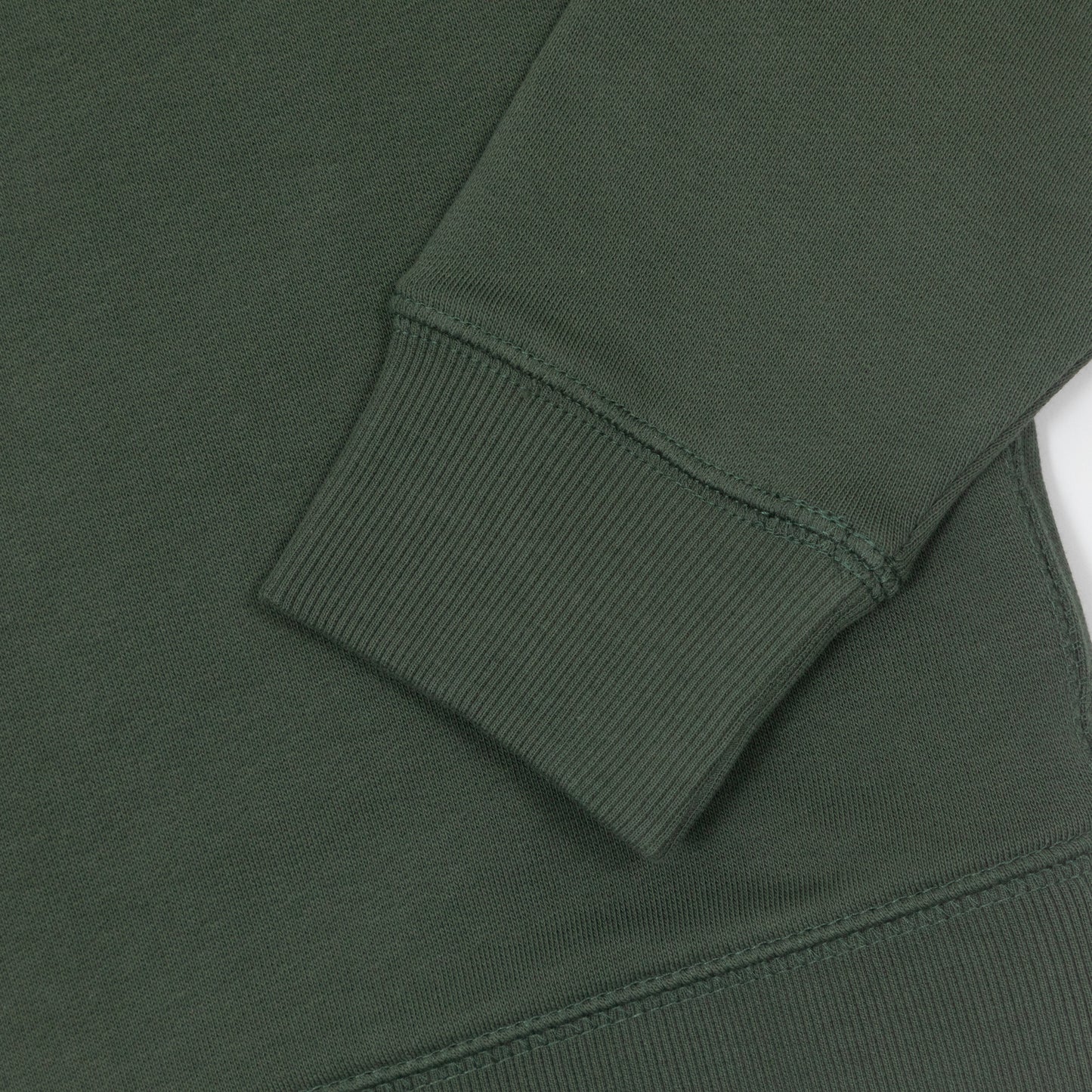 FARAH Jim Quarter Zip Sweatshirt in GREEN