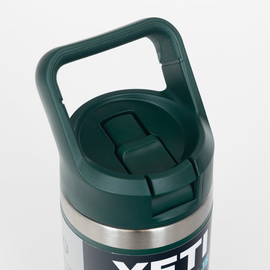 YETI Rambler® Junior 12 oz (355 ml) Kids' Water Bottle in Black Forest Green