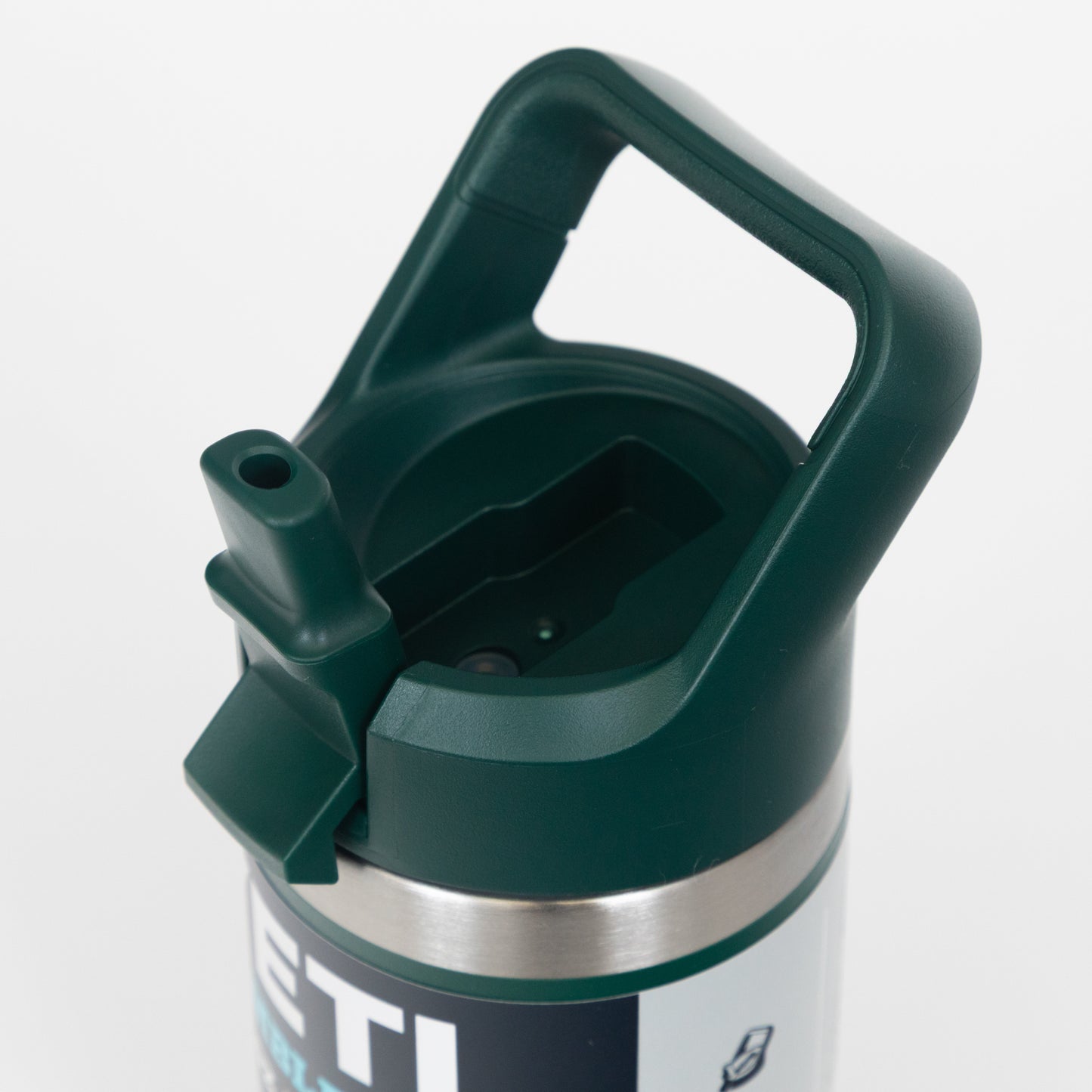 YETI Junior Rambler 12 oz (355ml) Colour Straw Bottle in BLACK FOREST GREEN