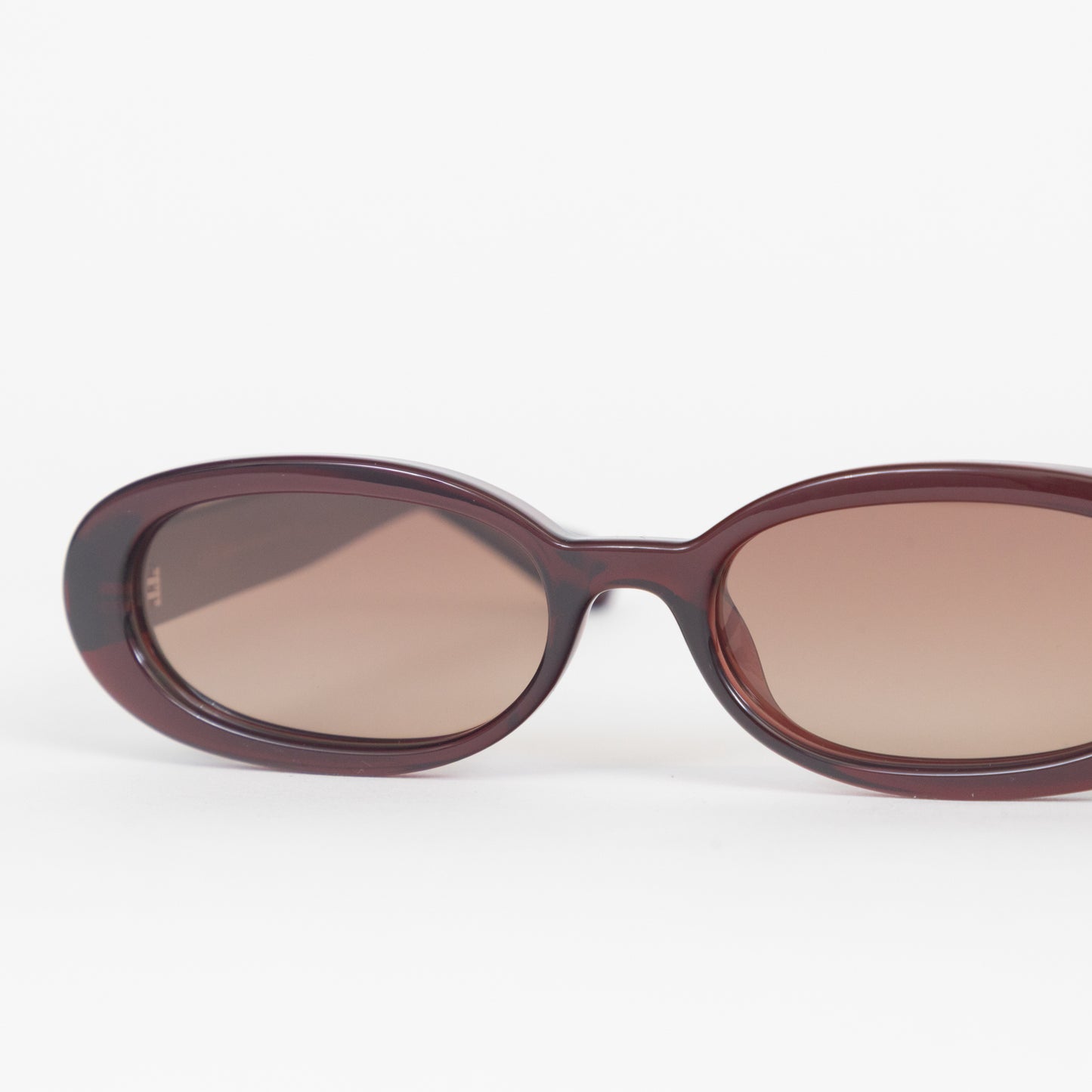 Meller red slim sunglasses with brown UV400 lens