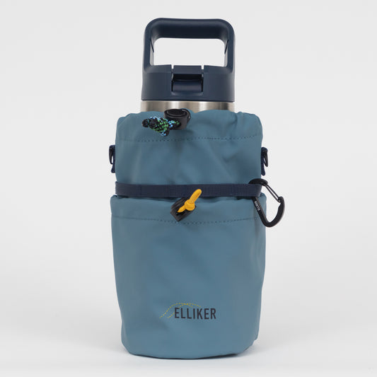 ELLIKER Keasden Bike Bottle Bag in STEEL BLUE