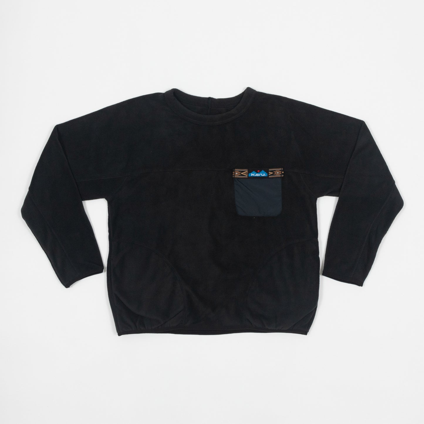 Womens KAVU Kelowna Fleece Sweatshirt in BLACK
