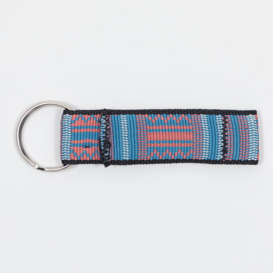 KAVU Key Chain Key Ring in ORANGE & BLUE