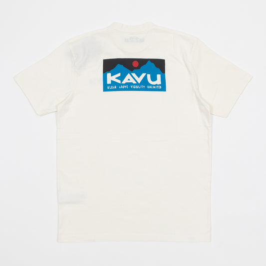 KAVU Klear Above Etch Art T-Shirt in OFF WHITE