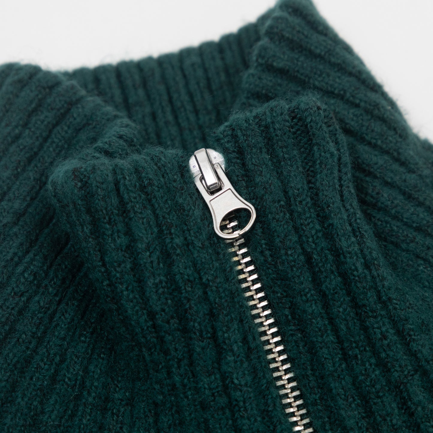 JACK & JONES Knit Quarter Zip in GREEN