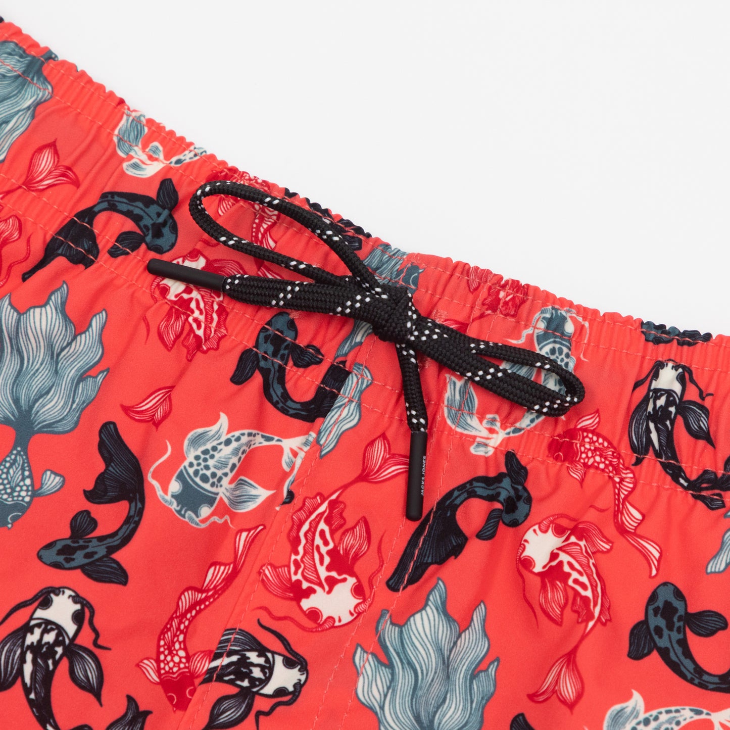 JACK & JONES Koi Fish Swim Shorts in CORAL