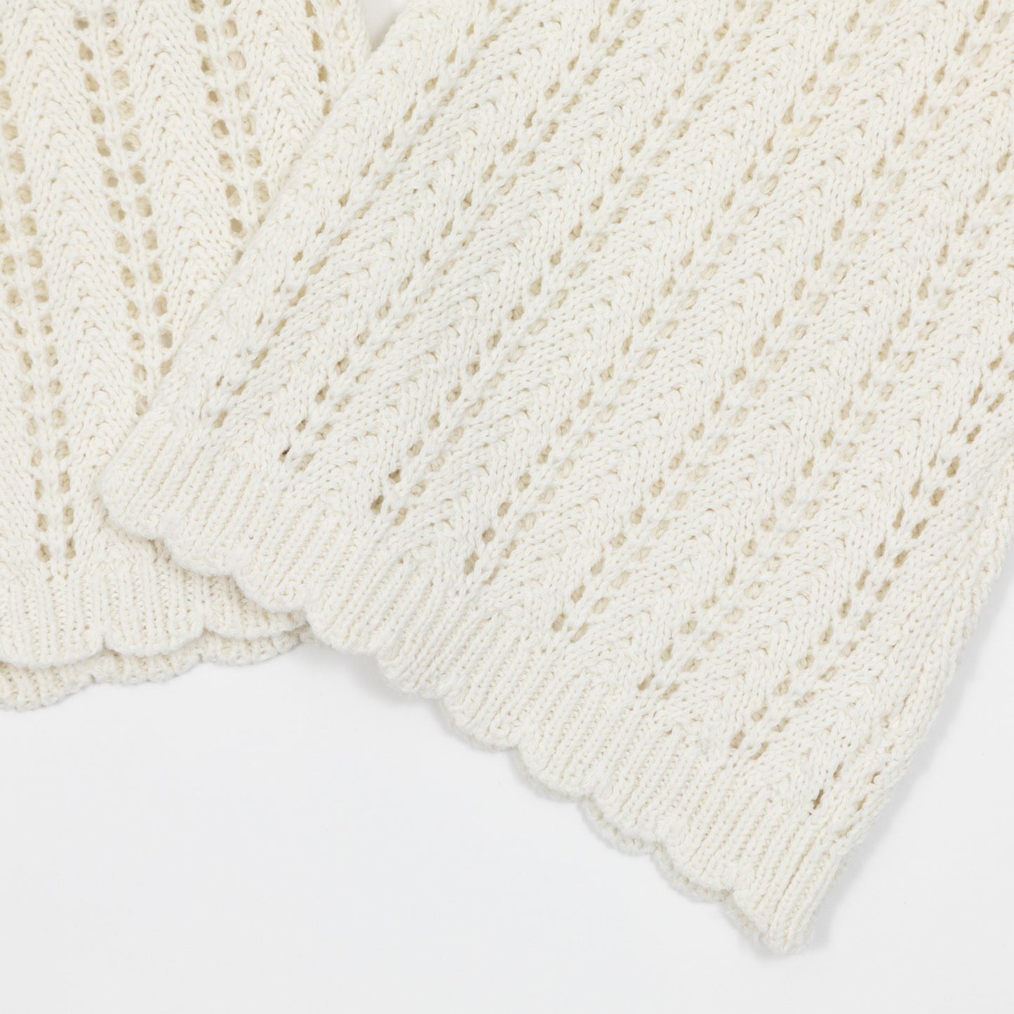 Womens NOISY MAY Laika Crochet Jumper in CREAM