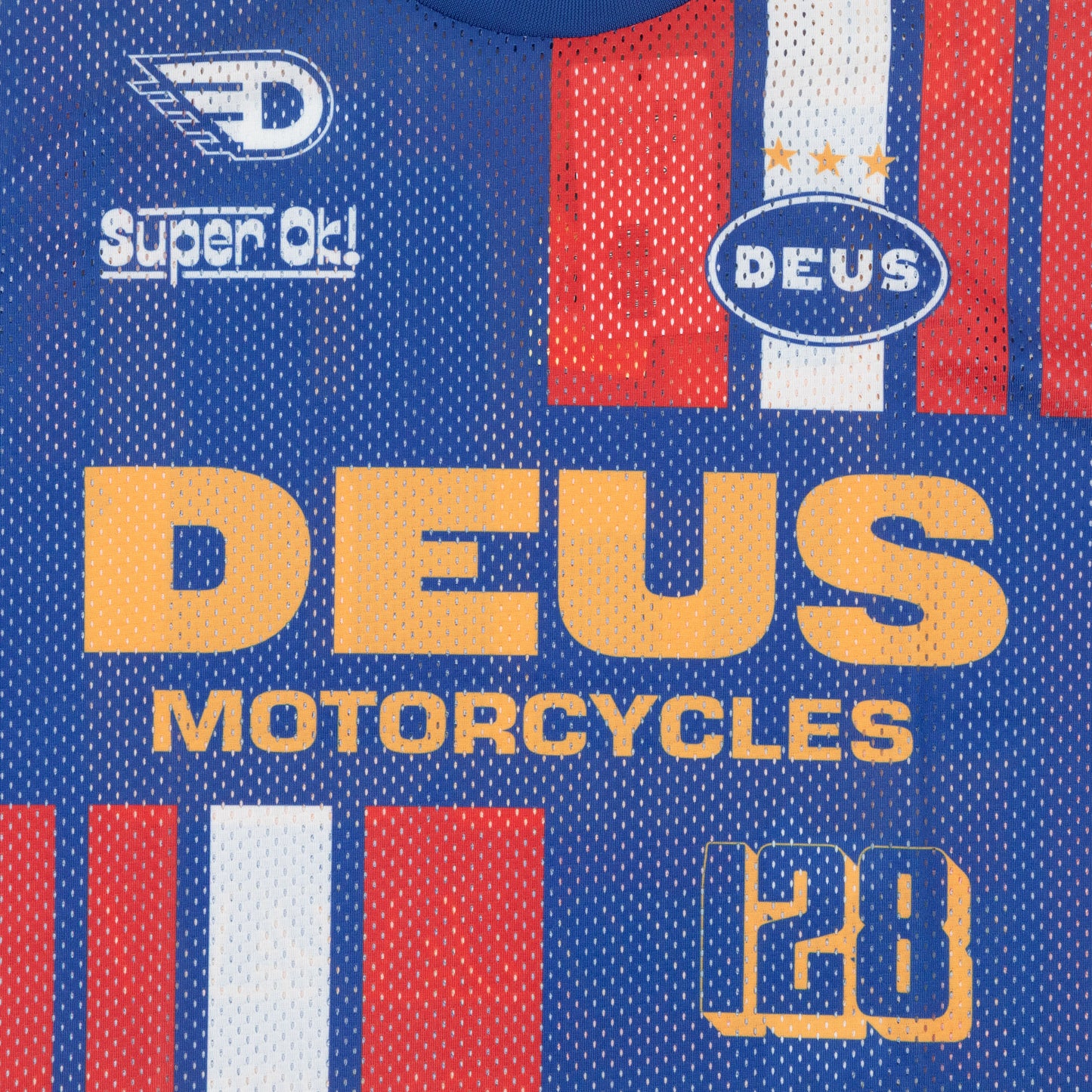 front view deus ex machina jersey close up