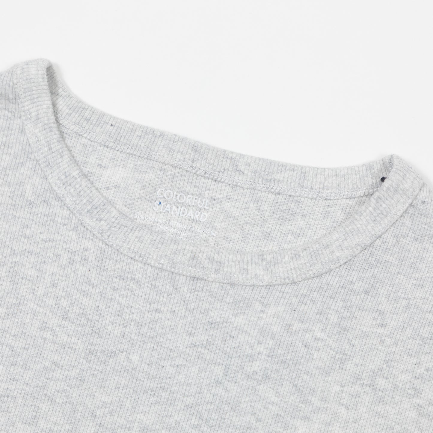 Womens COLORFUL STANDARD Long Sleeve Top in LIGHT GREY