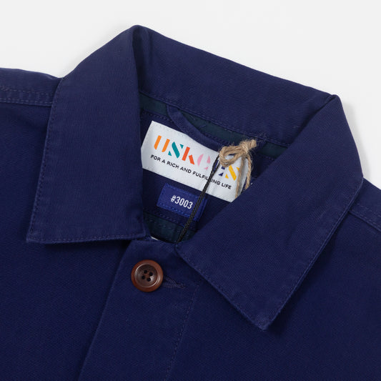 USKEES Long Sleeve Workshirt in DEEP INDIGO