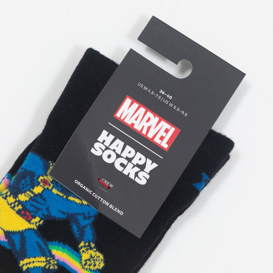 HAPPY SOCKS X MARVEL Men Cyclops Socks in BLACK