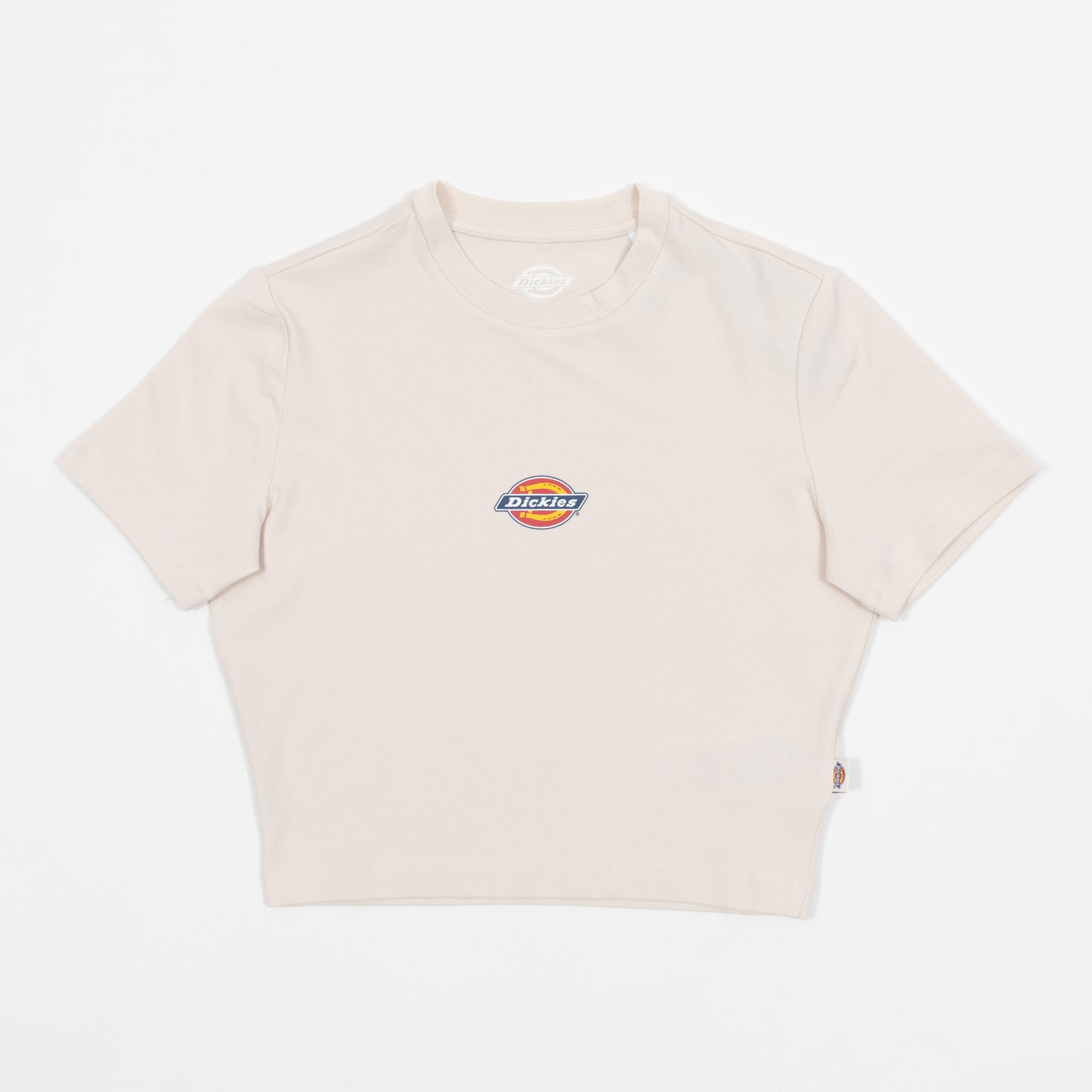 Cream Dickies womens t-shirt on a white background