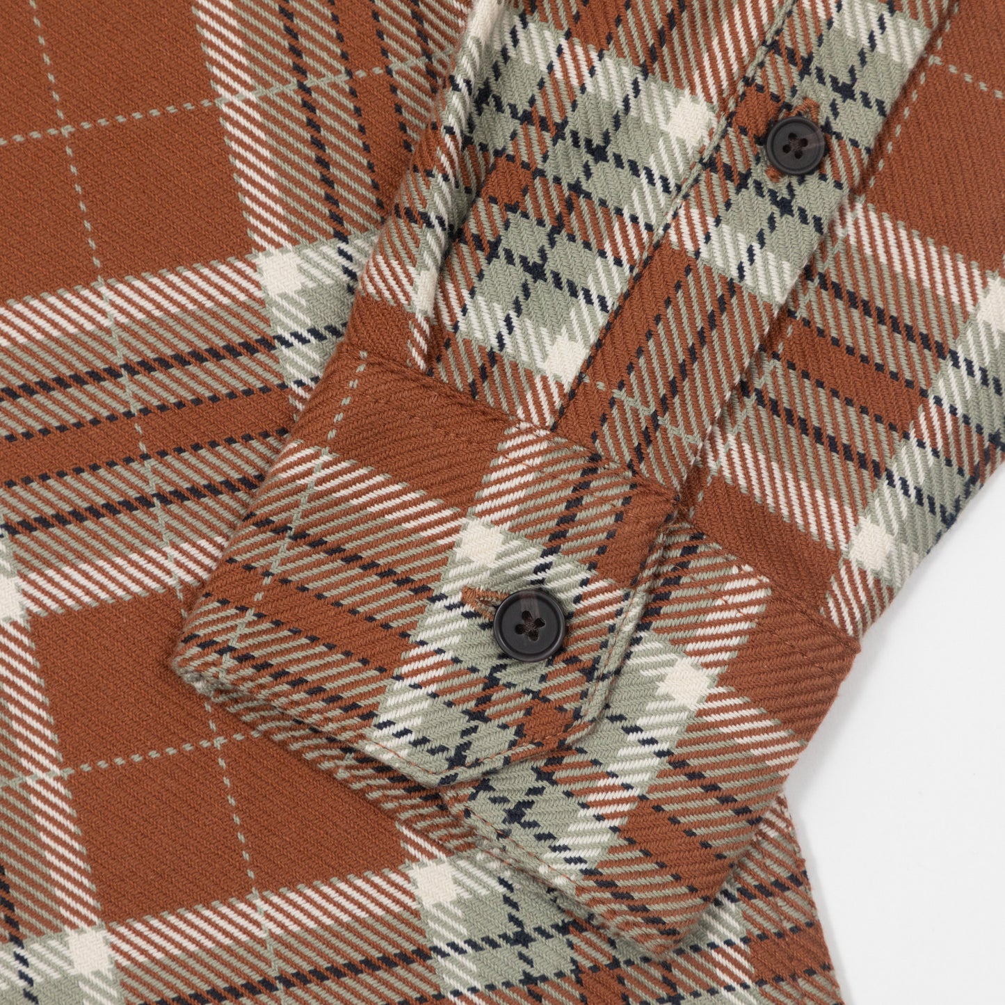 FARAH Marcelo Long Sleeve Check Shirt in ORANGE