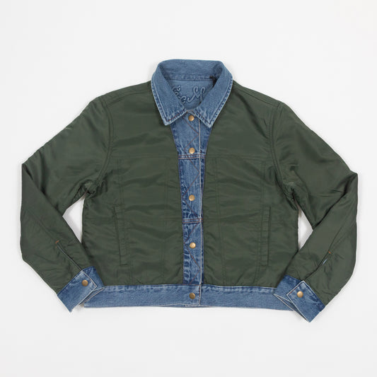 Womens DEUS EX MACHINA Marla Reversible Jacket in DENIM