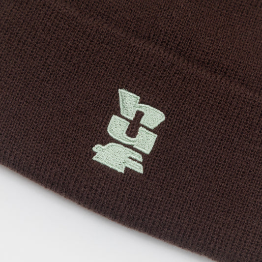 HUF Megablast Cuff Beanie in BROWN