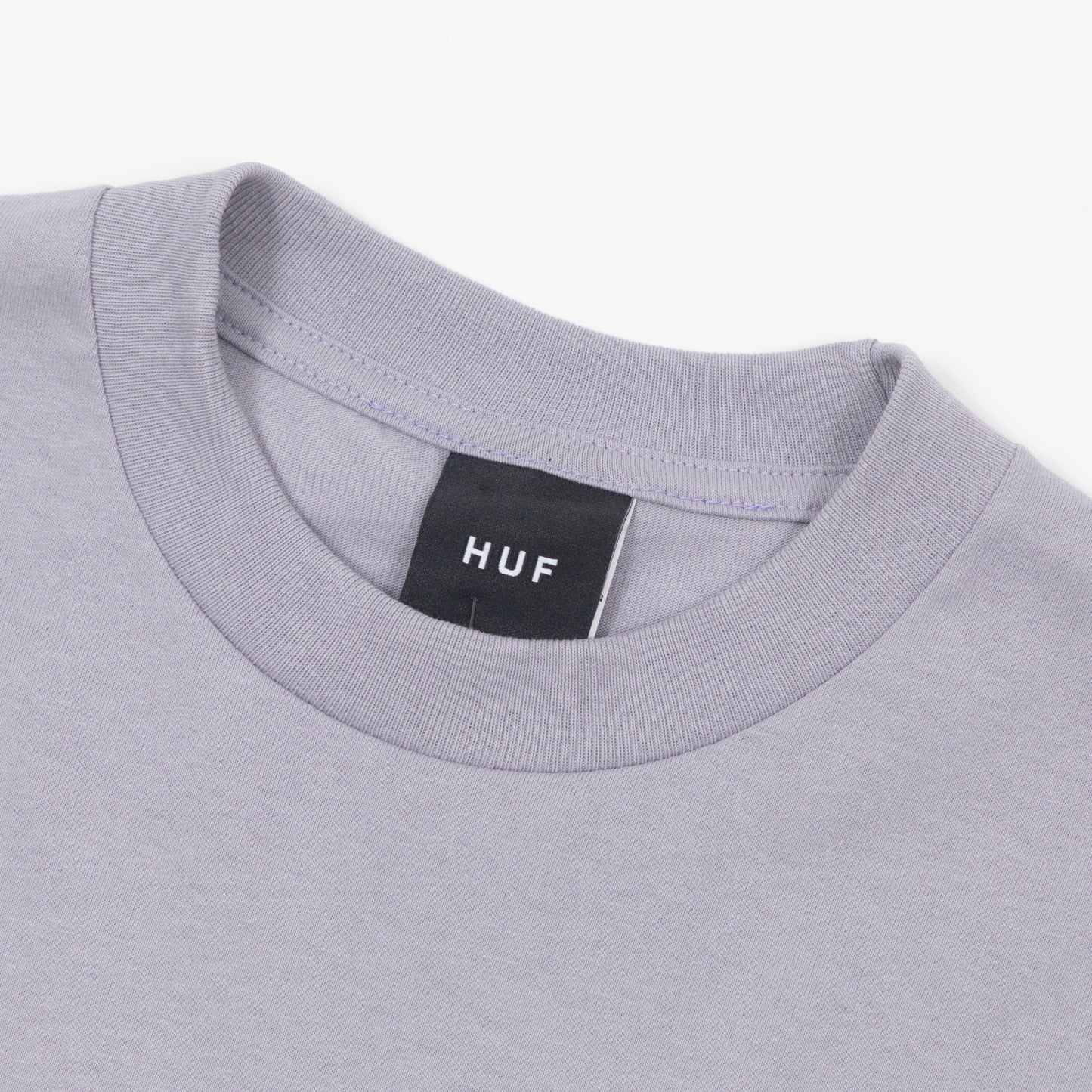 ribbed crew neck huf megablast prple t-shirt