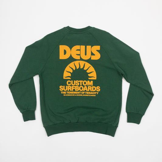 DEUS EX MACHINA Melodies Crew Sweatshirt in GREEN