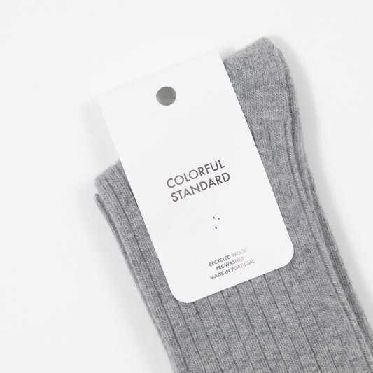 COLORFUL STANDARD Merino Wool Blend Socks in GREY