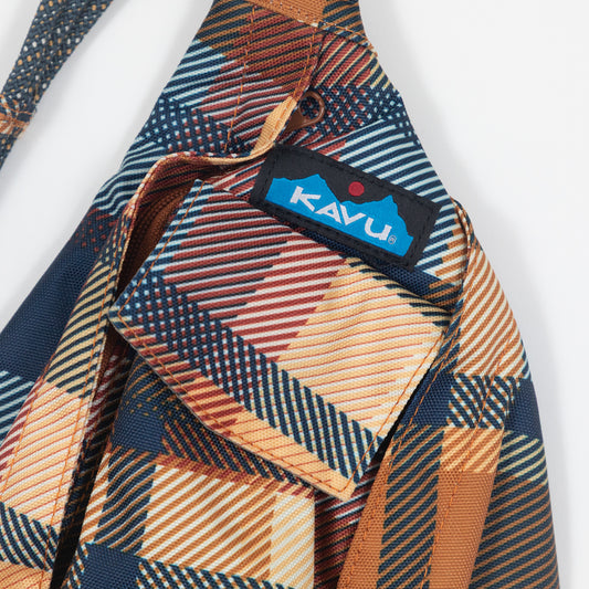 KAVU Mini Rope Bag in CABIN PLAID