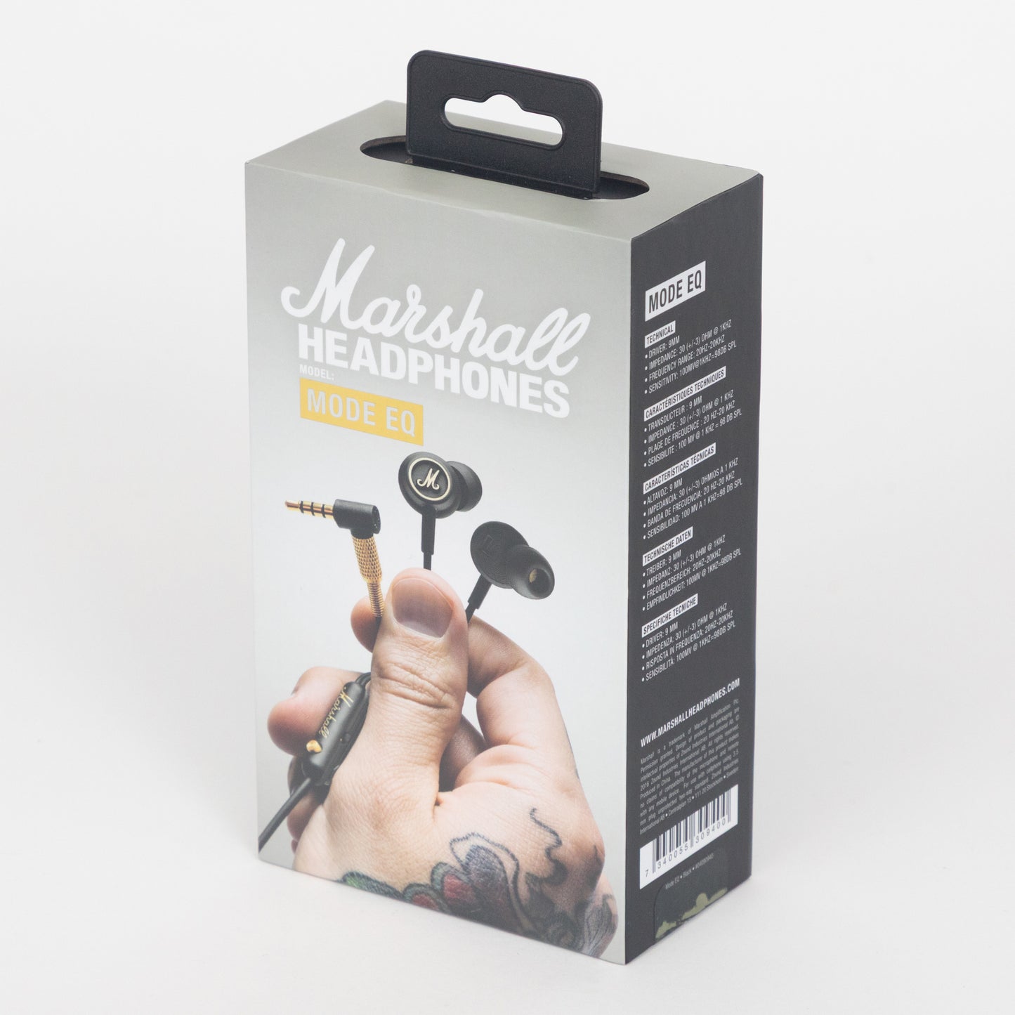 MARSHALL Mode EQ Wired Earphones in BLACK & BRASS