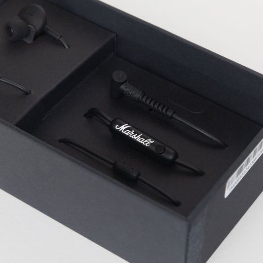MARSHALL Mode Wired Earphones in BLACK & WHITE