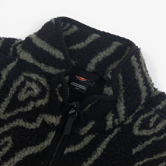 DICKIES Mount Hope Printed Fleece in BLACK
