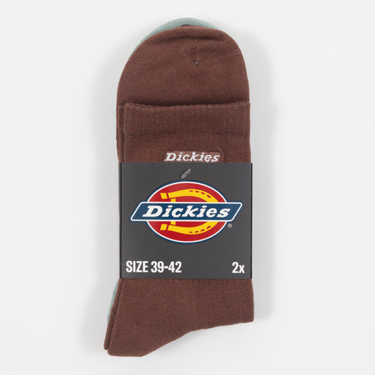 DICKIES New Carlyss 2 Pack Socks in CAPPUCCINO