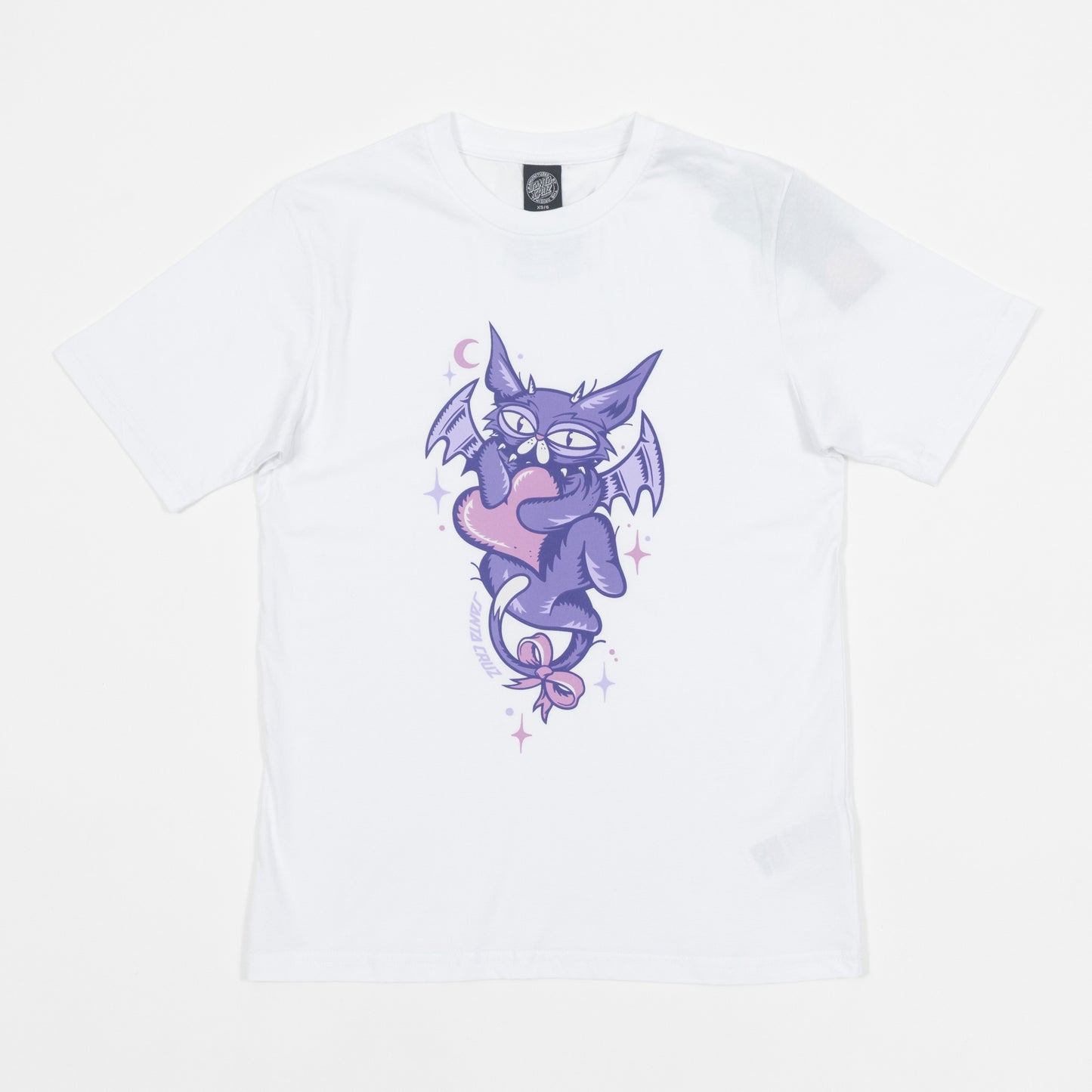 WOMENS SANTA CRUZ Night Critter Front T-Shirt in WHIITE