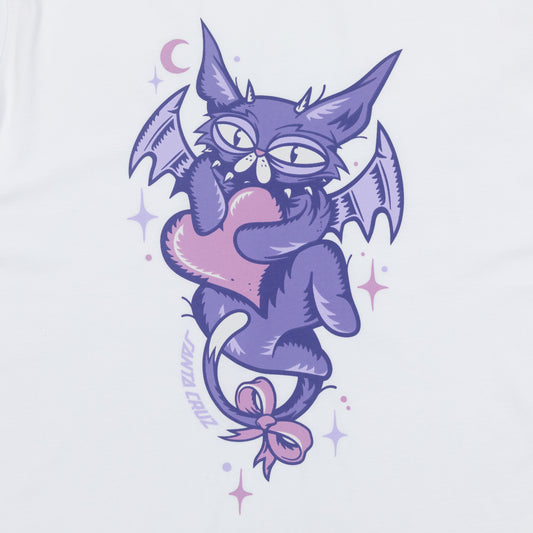 WOMENS SANTA CRUZ Night Critter Front T-Shirt in WHIITE