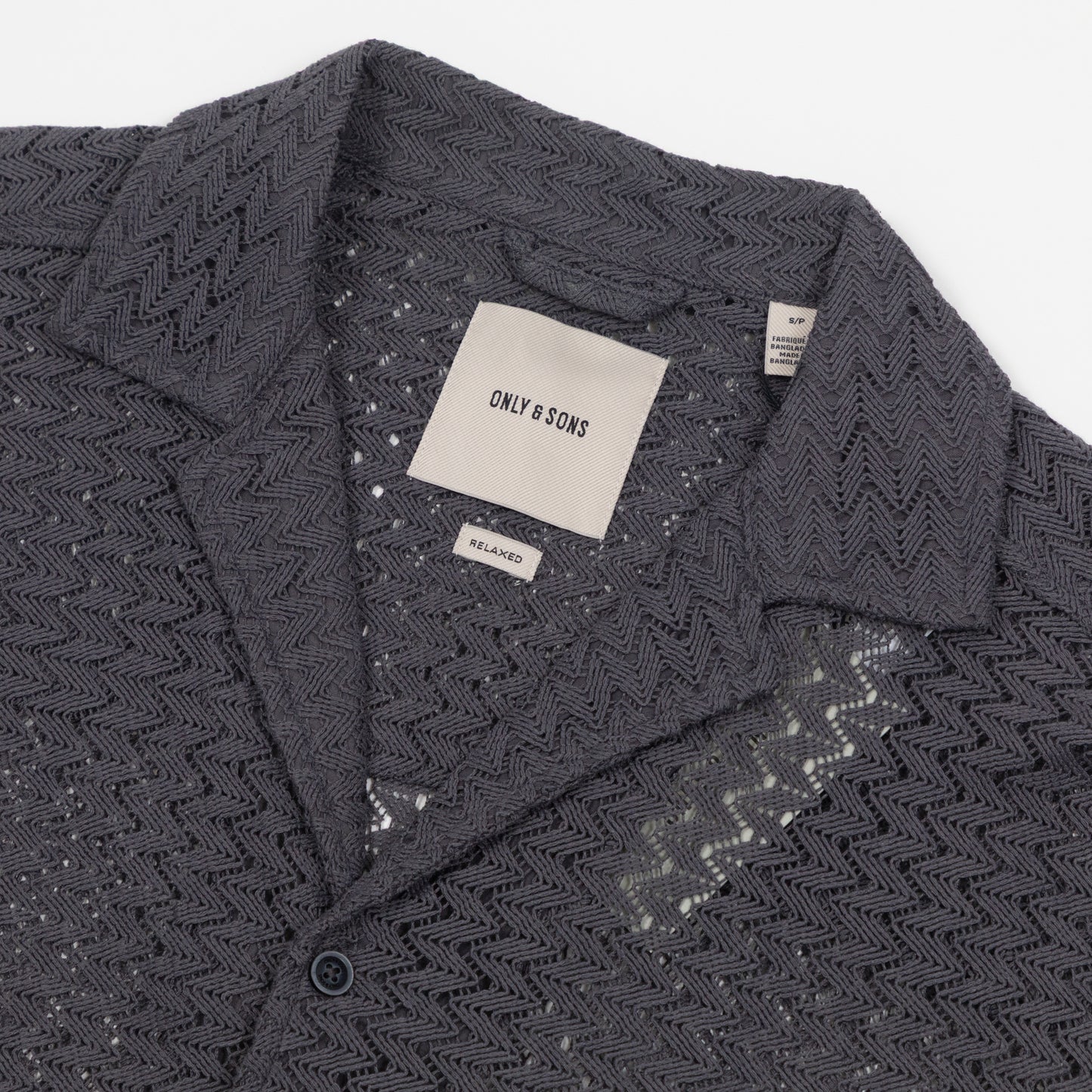 ONLY & SONS Novak Mesh Shirt in GREY