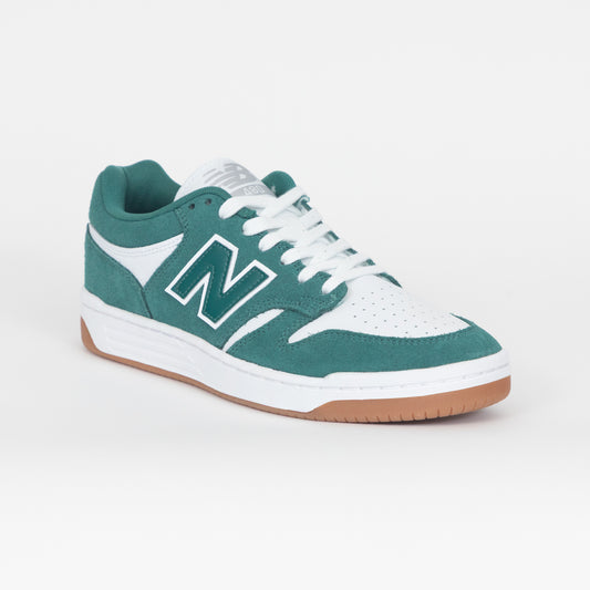 NEW BALANCE Numeric 480 Trainers in GREEN & WHITE