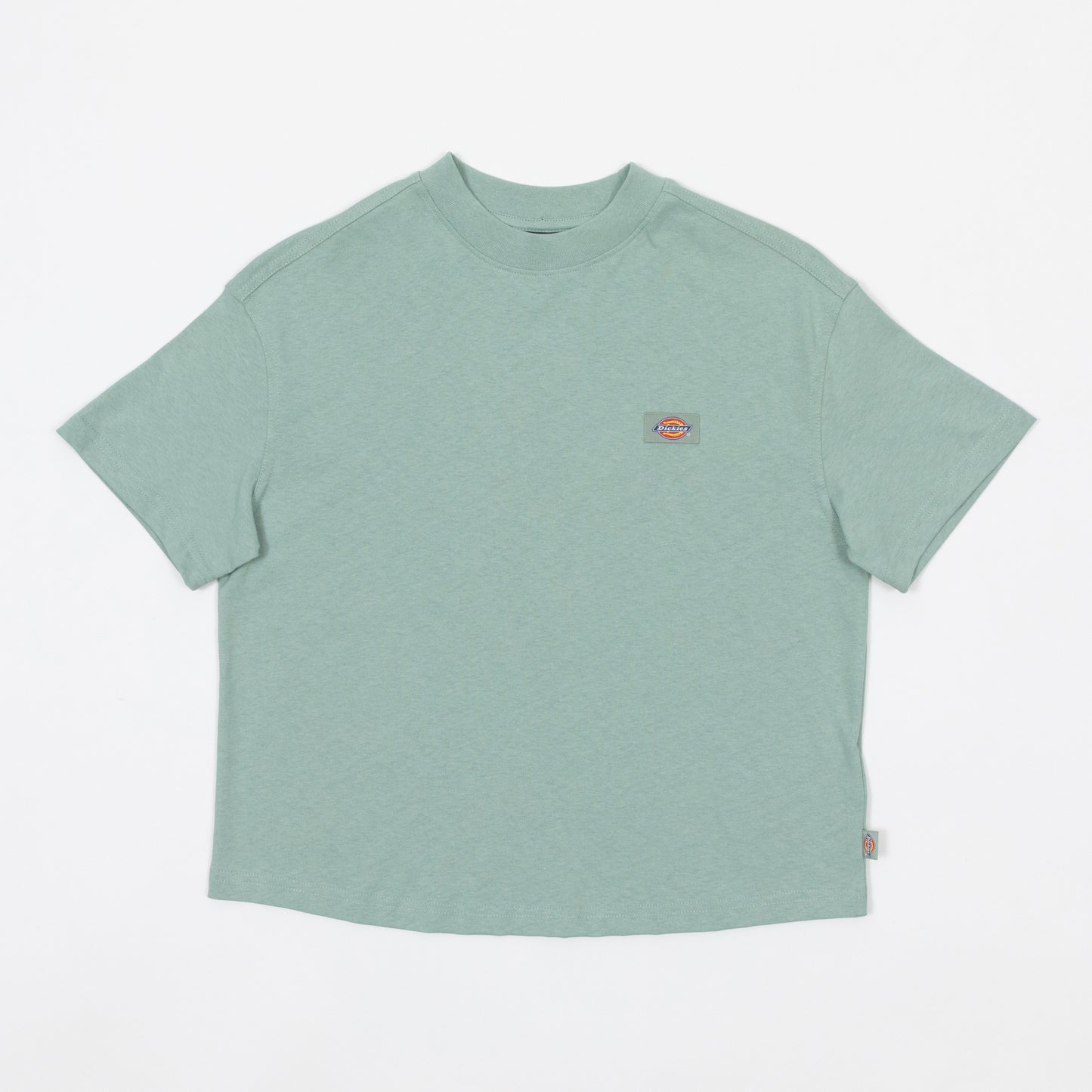 Womens DICKIES Oakport Boxy T-Shirt in ICEBERG GREEN
