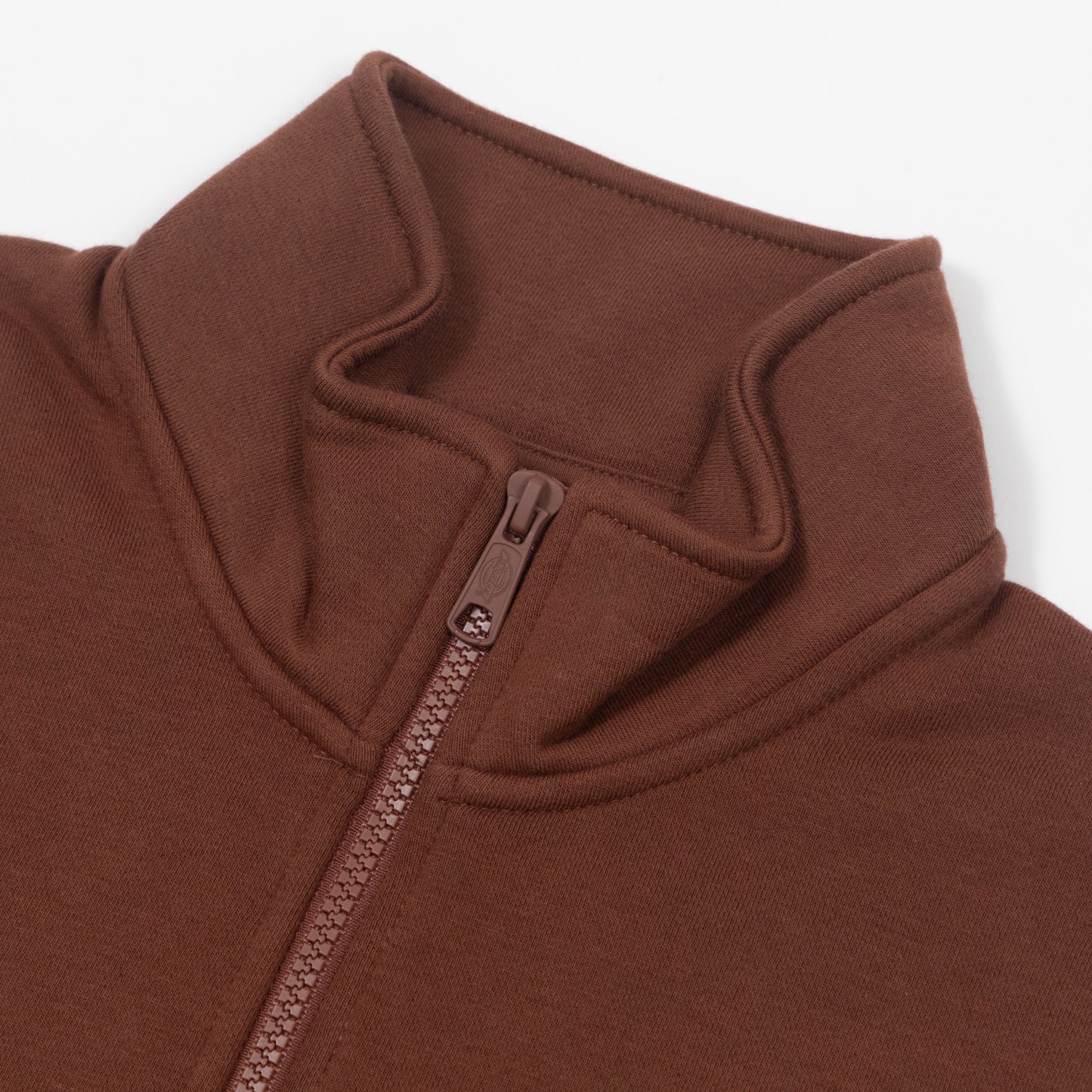 DICKIES Oakport Quarter Zip Sweatshirt in CAPPUCCINO